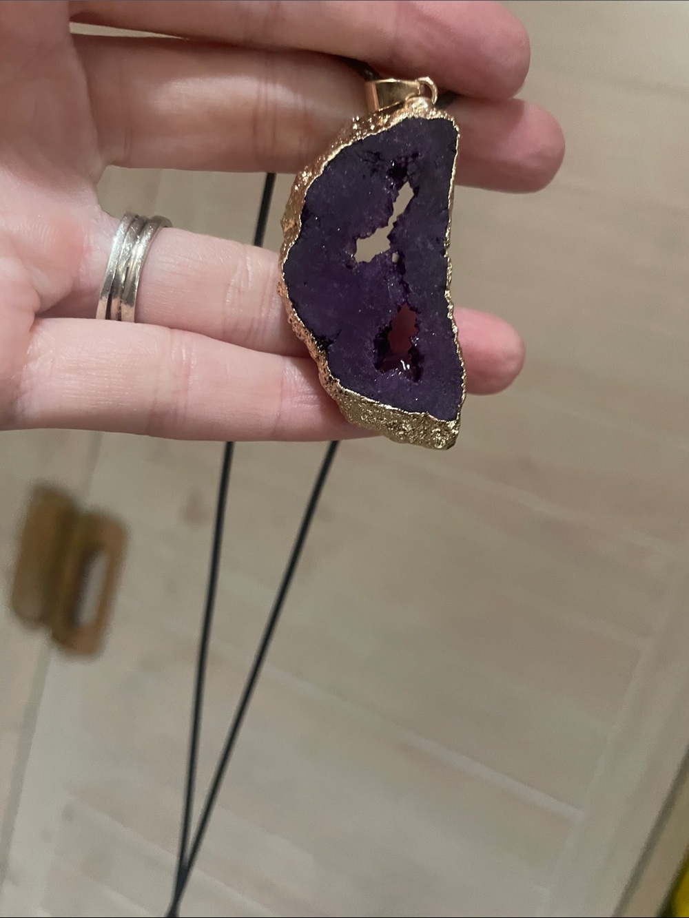 Purple Geode Necklace - Picture 3 of 4